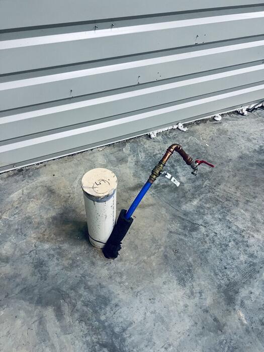 Plumbing rough-in work