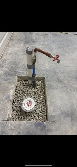 Plumbing rough-in work
