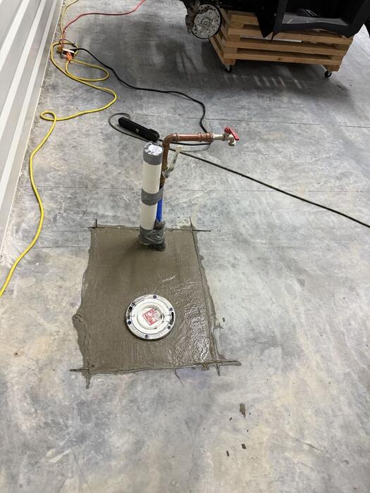 Toilet flange install