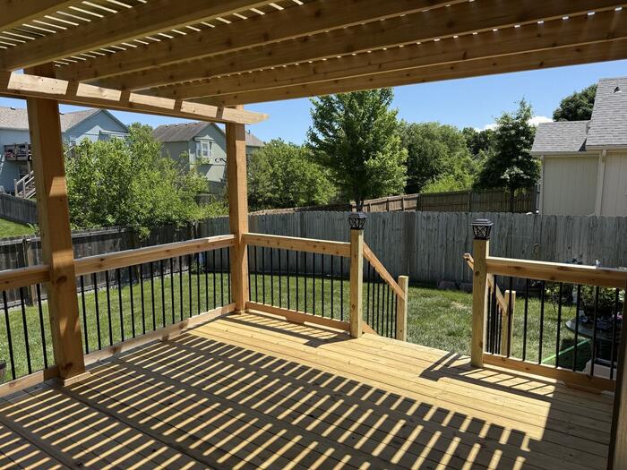 Finished pergola build