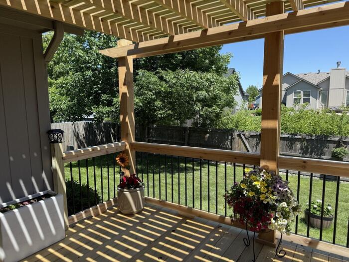 Finished pergola build