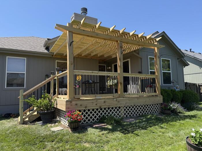 Finished pergola build